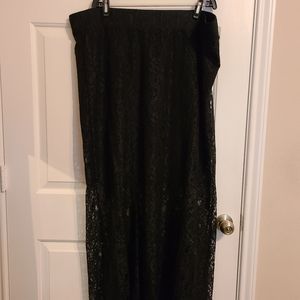 NWT TORRID BLACK LACE MAXI SKIRT